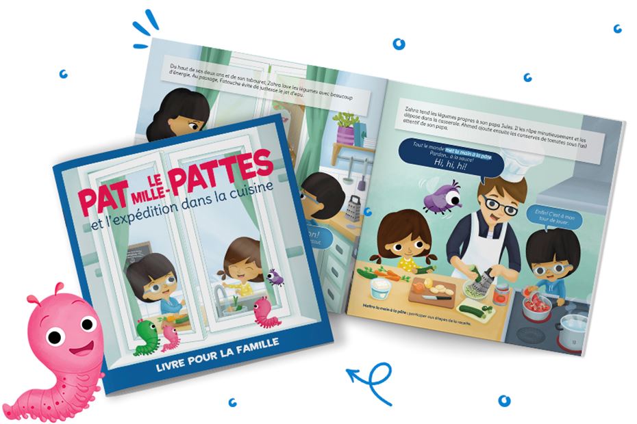 Pat le mille-pattes et l’expédition dans la cuisine